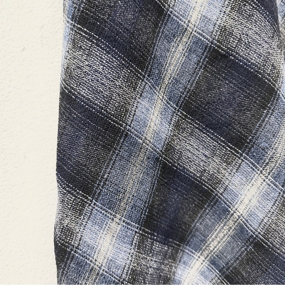 Pendleton Blue Gray Plaid Wool Blend Midi Skirt Size 8 Cabincore Academia EUC - Picture 6 of 11